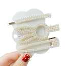 1Set Popular Pearl Hair Clips Fashionable Woman Summer Hair accessories Hairpins BB Clip Styling Tools Barrettes Headwear AExp