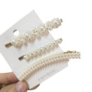 1Set Popular Pearl Hair Clips Fashionable Woman Summer Hair accessories Hairpins BB Clip Styling Tools Barrettes Headwear AExp