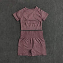 2/3/5PCS Seamless Women Yoga Set Workout Sportswear Gym Clothing Fitness Long Sleeve Crop Top High Waist Leggings Sports Suits AExp