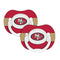 2 pack Pacifiers - San Francisco 49ers-LICENSED NOVELTIES-JadeMoghul Inc.