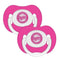 2 Pack Pink Pacifiers - Minnesota Twins-LICENSED NOVELTIES-JadeMoghul Inc.