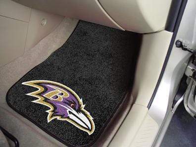 2-pc Carpet Car Mat Set Car Floor Mats NFL Baltimore Ravens 2-pc Carpeted Front Car Mats 17"x27" FANMATS