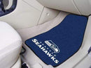 2-pc Carpet Car Mat Set Car Floor Mats NFL Seattle Seahawks 2-pc Carpeted Front Car Mats 17"x27" FANMATS