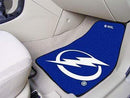 2-pc Carpet Car Mat Set Car Floor Mats NHL Tampa Bay Lightning 2-pc Printed Carpet Front Car Mats 17"x27" FANMATS