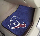 2-pc Carpet Car Mat Set Car Mats NFL Houston Texans 2-pc Carpeted Front Car Mats 17"x27" FANMATS