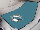 2-pc Carpet Car Mat Set Car Mats NFL Miami Dolphins 2-pc Carpeted Front Car Mats 17"x27" FANMATS