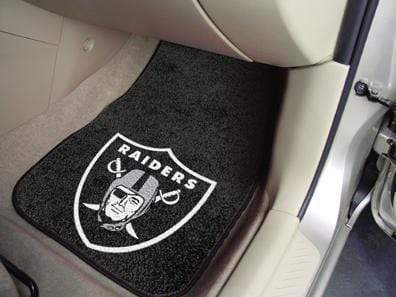 2-pc Carpet Car Mat Set Car Mats NFL Oakland Raiders 2-pc Carpeted Front Car Mats 17"x27" FANMATS