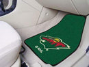 2-pc Carpet Car Mat Set Custom Car Mats NHL Minnesota Wild 2-pc Printed Carpet Front Car Mats 17"x27" FANMATS