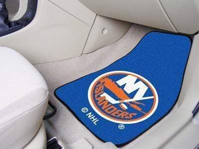 2-pc Carpet Car Mat Set Custom Car Mats NHL New York Islanders 2-pc Printed Carpet Front Car Mats 17"x27" FANMATS
