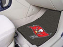 2-pc Carpet Car Mat Set Rubber Car Mats NFL Tampa Bay Buccaneers 2-pc Carpeted Front Car Mats 17"x27" FANMATS
