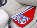 Car Floor Mats U.S. Armed Forces Sports Coast Guard 2-pc Carpeted Front Car Mats 17"x27"