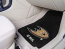 2-pc Carpet Car Mat Set Weather Car Mats NHL Anaheim Ducks 2-pc Printed Carpet Front Car Mats 17"x27" FANMATS