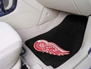 2-pc Carpet Car Mat Set Weather Car Mats NHL Detroit Red Wings 2-pc Printed Carpet Front Car Mats 17"x27" FANMATS