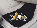 2-pc Carpet Car Mat Set Weather Car Mats NHL Pittsburgh Penguins 2-pc Printed Carpet Front Car Mats 17"x27" FANMATS