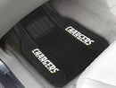 2-pc Deluxe Car Mat Set Rubber Car Mats NFL Los Angeles Chargers Deluxe Mat 21"x27" FANMATS