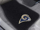2-pc Embroidered Car Mat Set Car Floor Mats NFL Los Angeles Rams 2-pc Embroidered Front Car Mats 18"x27" FANMATS
