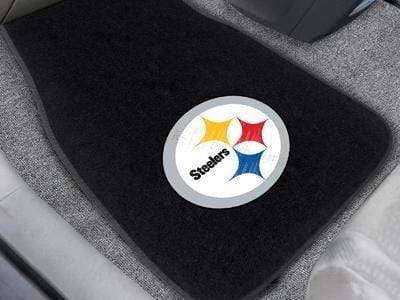 2-pc Embroidered Car Mat Set Car Mats NFL Pittsburgh Steelers 2-pc Embroidered Front Car Mats 18"x27" FANMATS