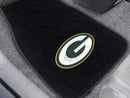 2-pc Embroidered Car Mat Set Rubber Car Mats NFL Green Bay Packers 2-pc Embroidered Front Car Mats 18"x27" FANMATS