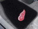 2-pc Embroidered Car Mat Set Rubber Car Mats NHL Detroit Red Wings 2-pc Embroidered Front Car Mats 18"x27" FANMATS