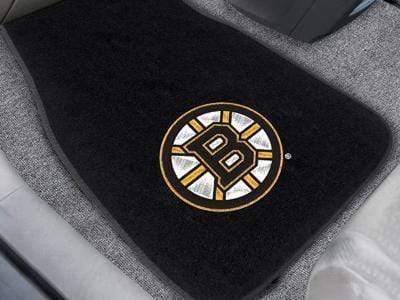 2-pc Embroidered Car Mat Set Weather Car Mats NHL Boston Bruins 2-pc Embroidered Front Car Mats 18"x27" FANMATS