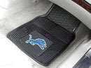 2-pc Vinyl Car Mat Set Car Floor Mats NFL Detroit Lions 2-pc Vinyl Front Car Mats 17"x27" FANMATS