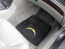 2-pc Vinyl Car Mat Set Car Floor Mats NFL Los Angeles Chargers 2-pc Vinyl Front Car Mats 17"x27" FANMATS