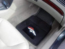 2-pc Vinyl Car Mat Set Custom Car Mats NFL Denver Broncos 2-pc Vinyl Front Car Mats 17"x27" FANMATS