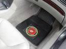 Weather Car Mats U.S. Armed Forces Sports Marines 2-pc Vinyl Front Car Mats 17"x27"