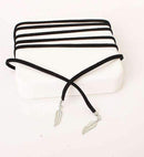 2 Pcs New Fashion Long Black/Brown Velvet Choker Necklace Women Steampunk Gold/Rhodium Tube Collar Necklaces Ras De Cou-X198silver-JadeMoghul Inc.