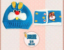2 piece/ set hat and scarf set baby winter cap rabbit knit beanie bonnet warm hats for children neck warmer photography props-blue-JadeMoghul Inc.