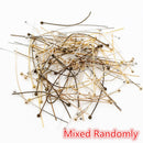 200pcs/lot 16 20 25 30 40 45 50mm Silver Color Metal Ball Head Pins For Diy Jewelry Making Head pins Findings Dia 0.5mm Supplies