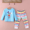 2015 Toddler Baby Girls Boy Long Sleeve Tops+Pants 2Pcs Outfits Set Nightwear Pyjamas-Blue-9M-JadeMoghul Inc.
