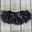 2016 Baby Cotton Chiffon Ruffle Bloomers cute Baby Diaper Cover Newborn Flower Shorts Toddler fashion Summer Satin Pants-Black-3M-JadeMoghul Inc.