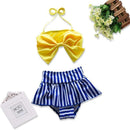 2016 Baby Girl Swimwear Folwers Swimsuit Cape 2 Pieces Set Children Swim Suits Swimwear Beach Babies Swimwear Maillot bain fille-yellow swimwear L-JadeMoghul Inc.