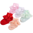 2016 Christening Winter Warm Calcetines Bebe Newborn Cotton Baby Socks,Kid Ruffled Chaussette Bebe Knitted Knee Lace Leg Warmers-3F1001-3M-JadeMoghul Inc.