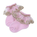 2016 Christening Winter Warm Calcetines Bebe Newborn Cotton Baby Socks,Kid Ruffled Chaussette Bebe Knitted Knee Lace Leg Warmers-3F1008-3M-JadeMoghul Inc.