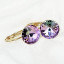 2016 Fashion Jewelry Gold-color Earring For Women Austrian Crystal Purple Drop Earrings Stone Pendientes Mujer Moda Earing E0001-18K Real Gold Plated 8-JadeMoghul Inc.