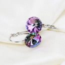 2016 Fashion Jewelry Gold-color Earring For Women Austrian Crystal Purple Drop Earrings Stone Pendientes Mujer Moda Earing E0001-platinum plating 1-JadeMoghul Inc.