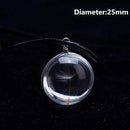 2016 Hot sale Crystal Glass Ball Dandelion Necklace Long Strip Leather Chain Pendant Necklaces For Women Jewelry Gift-2-JadeMoghul Inc.