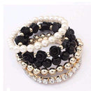 2016 hot sale European bracelet fashion mix beads bracelet stretch bracelet flower temperament bracelet Women Fashion Jewelry-Red-JadeMoghul Inc.