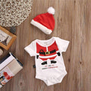 2016 New Arrival Baby Christmas Rompers Santa Claus Cosplay jumpsuit Hats Newborn Baby Girl Boy Christmas Dinner Clothes Wear-Red-0-3 months-JadeMoghul Inc.