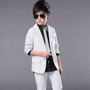 2016 New Arrival Big Boys Formal Striped Tuxedo Brand Wedding Boys Cheap Formal Blazer Suits Kids Formal Costumes for Boys, C193-white-11T-JadeMoghul Inc.