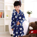 2016 new fashion children bathrobes 6-12years children bathrobes carol fleece winter robes-Black-6-JadeMoghul Inc.