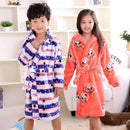2016 new fashion children bathrobes 6-12years children bathrobes carol fleece winter robes-Black-6-JadeMoghul Inc.