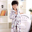 2016 new fashion children bathrobes 6-12years children bathrobes carol fleece winter robes-Blue-6-JadeMoghul Inc.