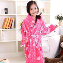 2016 new fashion children bathrobes 6-12years children bathrobes carol fleece winter robes-Grey-6-JadeMoghul Inc.