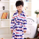 2016 new fashion children bathrobes 6-12years children bathrobes carol fleece winter robes-Sky Blue-6-JadeMoghul Inc.