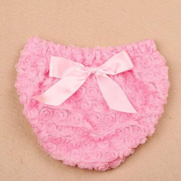 2016 NEW Newborn Bow Ruffle Cotton Baby Girl Bloomers Diaper Cover Tutu Ruffled Panties Birthday Shorts Newborn Photo Props-Pink-Newborn-JadeMoghul Inc.
