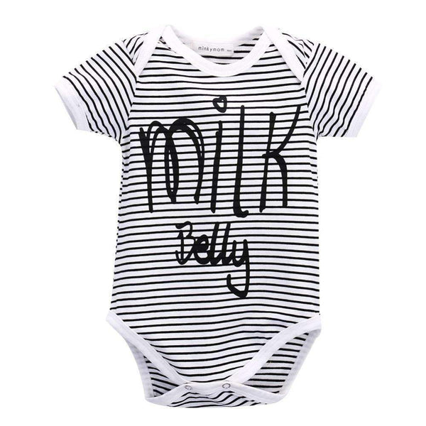 2016 Newest Kids Baby Boy Girl Short Sleeve Cotton Infant Striped Romper Jumpsuit Clothes Outfits-4-6 months-JadeMoghul Inc.