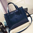 2016 Women Bag Handbag Tote Over Shoulder Crossbody Autumn Winter Leather Big Brand Black Letter Casual Designer Female Bolsas-blue-China-JadeMoghul Inc.